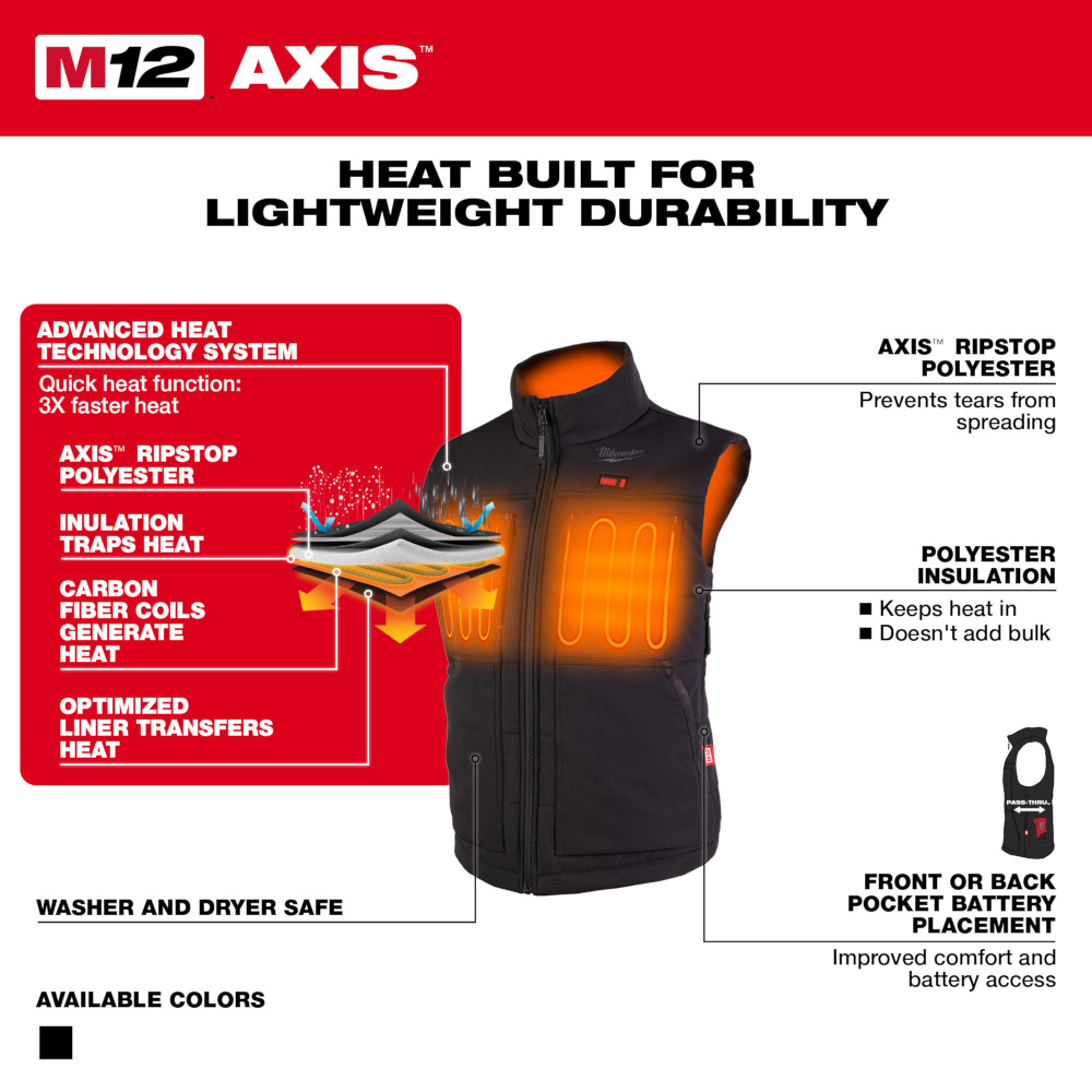 Milwaukee M12 Women’s Heated Axis Vest from GME Supply